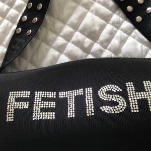 COPY - Women’s Fetish rhinestone black handbag.